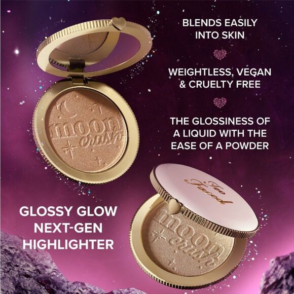 Too Faced Moon Crush Out of This World Highlighter Shooting Star New In the Box - Picture 8 of 12